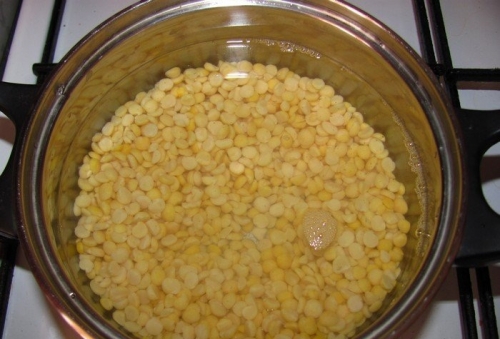 замочуємо горох