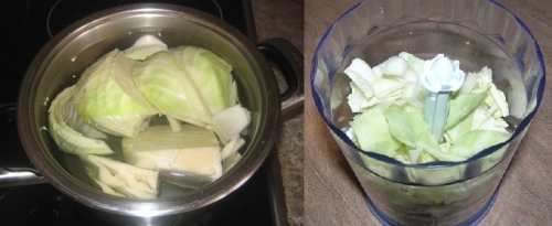 Відварюємо очищену картоплю і подрібнюємо її в блендері