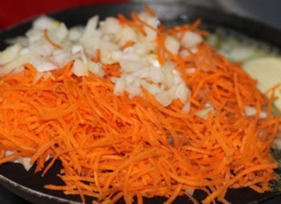 обсмажуємо овочі