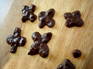 Охолоджені шоколадні заготовки