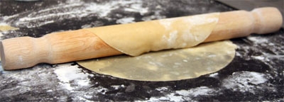 скалка з тестом