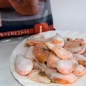 заморожені креветки