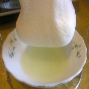 отцежеваем крем