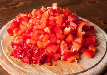 нарізаємо перці