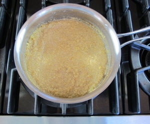 варимо манну крупу на персиковому соку