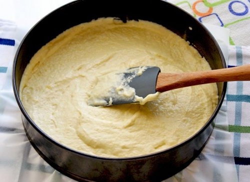 перший шар - тісто