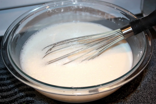 крохмаль розводимо в вершках