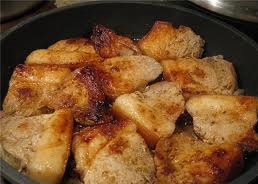 обсмажуємо м'ясо