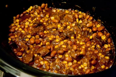 баранина з квасолею