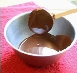 занурюємо ківі в шоколад