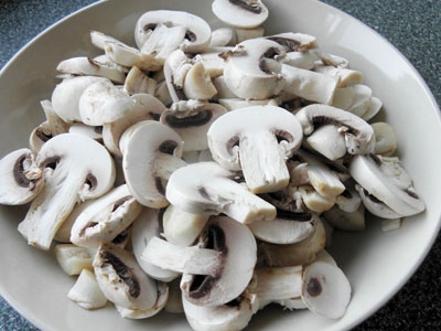 нарізані гриби