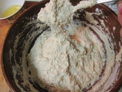 замішуємо вівсяне тісто