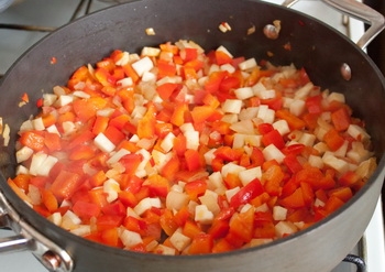 обсмажуємо овочі