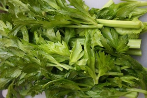 подрібнюємо зелень селери