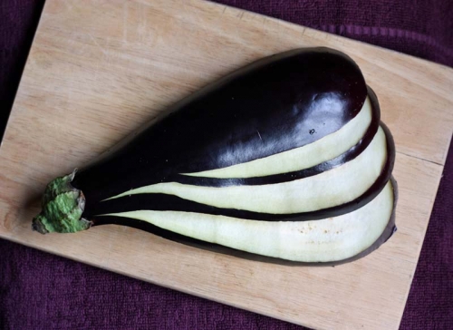 робимо віяло з баклажана