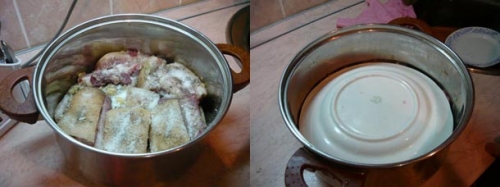 укладаємо сало в посуд