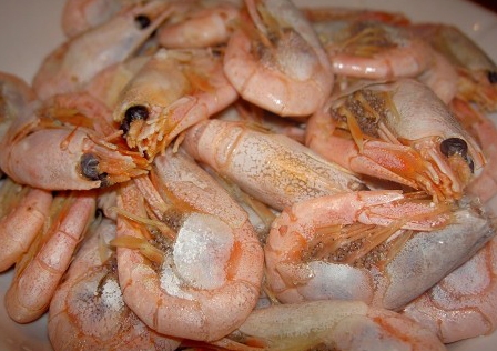 Варені креветки