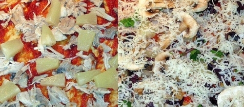 Викладаємо в піцу начинку