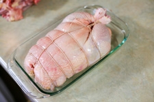 перетягуємо курку ниткою