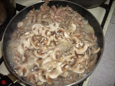 Гриби на м'ясо