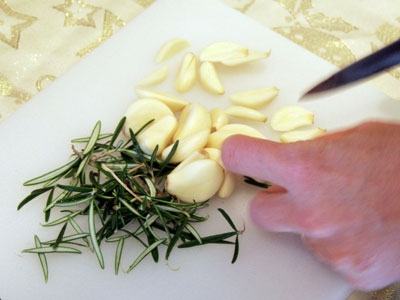 розмарин і часник