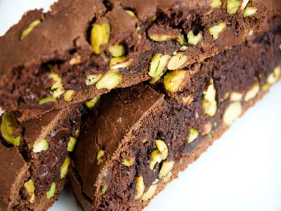 печиво з шоколаду і фісташок