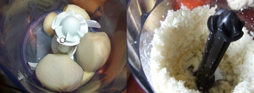 подрібнюємо Цибулю і капусту