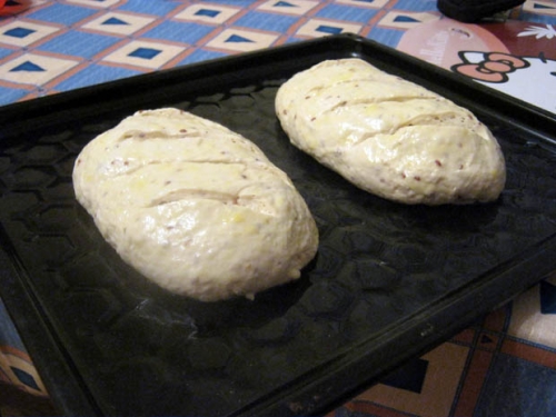 хліб на деко