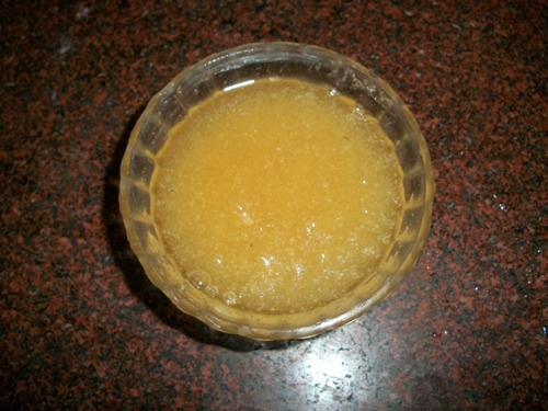 замочений желатин