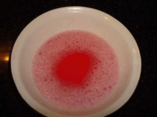 робимо желейну рідина - перший шар торта-желе