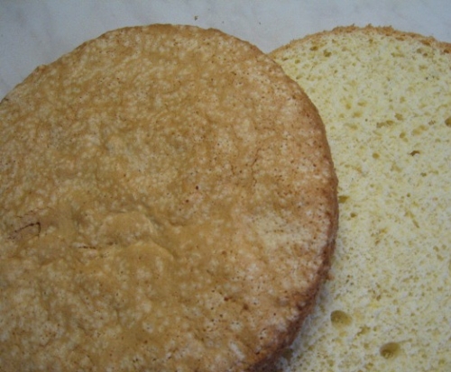 бісквіт розрізаємо