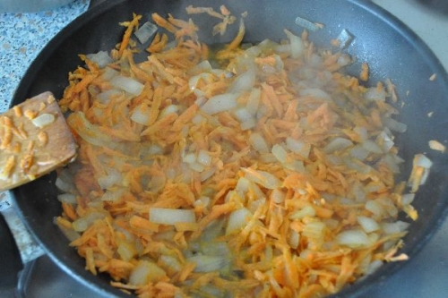 обсмажуємо овочі