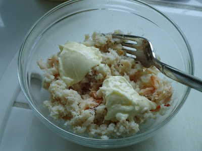 крабове м'ясо з майонезом