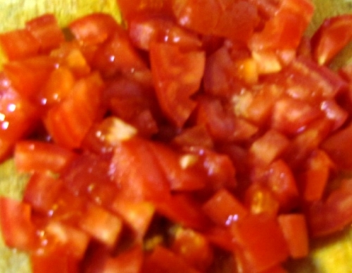 томат кубиками
