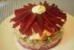 подаємо салат жоржин