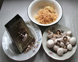 нарізані гриби