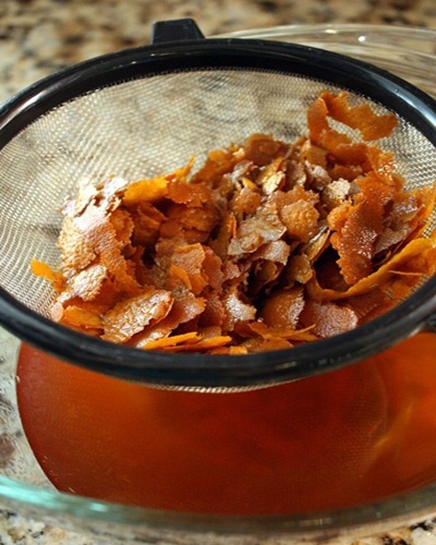 цедра в ситечку