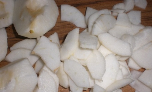 нарізаємо яблука