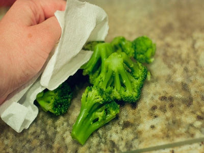 обсушуємо брокколі