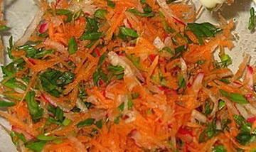 змішуємо овочі