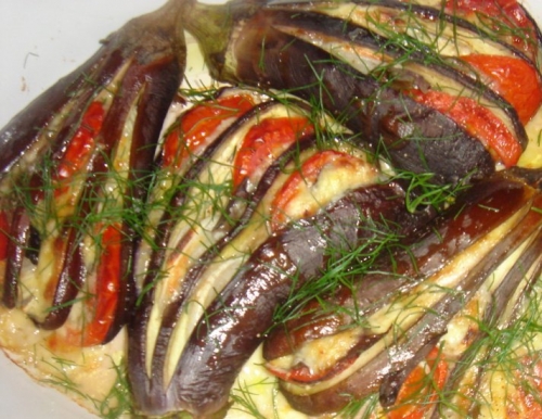 бакклажановые віяла з начикой