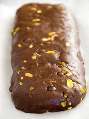 батончик з шоколадного тесту