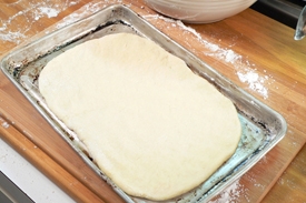 викладаємо коржі на деко