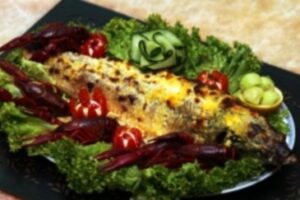 Осетер запечений