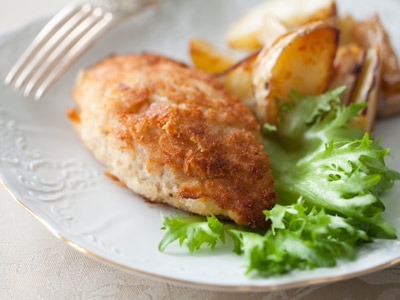 Готова пожарська котлета з гарніром