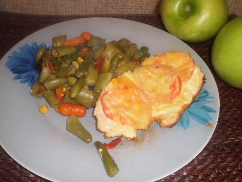 куряче філе з помиорами і гарніром