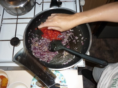 перець на сковороді