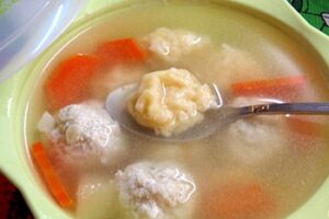 Супчик з сирними ньокками