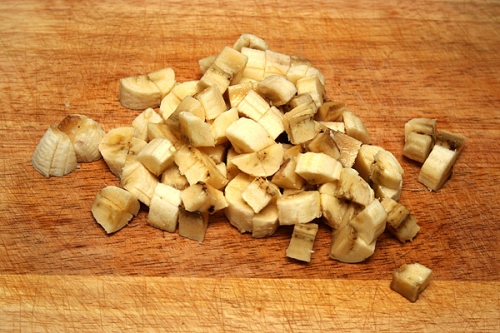 подрібнений банан