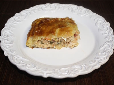 пиріг з рибою і овочами